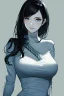 Placeholder: generate a realistic image of a skinny girl with white skin blue eyes and black hair
