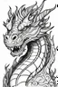 Placeholder: outline art for dragon coloring pages, white background, Sketch style, full body, only use outline, Mandala style,clean line art, white background, no shadows, and clear and well outlined