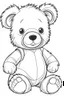 Placeholder: outline art for Cub (Bear) coloring pages with sitch, white background, Sketch style, full body, only use outline, toddlers style, clean line art, white background, no shadows and clear and well outlined.