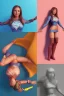 Placeholder:  isometric clean art of super woman Camilla Luddington, busty hitomi tanaka, viking clothes, soft lighting, soft pastel gradients, high definition, 3d icon clay render, blender 3d