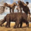 Placeholder: mammoth and man prehistoric savannah hunter