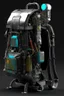 Placeholder: Robot, back pack, transparent, sci fi, punk, color