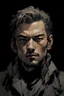 Placeholder: Portrait of a male in Yoji Shinkawa style.