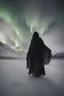 Placeholder: Photoreal menacing ghost of a gargantuan enormous huge mountainous shapeless goddess fog silhouette towering above an ice lake in the winter sky with northern lights by lee jeffries, otherworldly creature, in the style of fantasy movies, photorealistic, shot on Hasselblad h6d-400c, zeiss prime lens, bokeh like f/0.8, tilt-shift lens 8k, high detail, smooth render, unreal engine 5, cinema 4d, HDR, dust effect, vivid colors