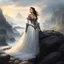 Placeholder: Fantasy_royalist_woman_on_rocks