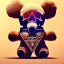 Placeholder: skull on a teddy bear
