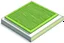 Placeholder: bottom half is solid section of finely groomed and uniform grass, top half is a flawless seamless single piece concrete slab, divided at small angle, simple background, isometric