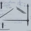 Placeholder: Full Blueprint sketch of one modern sword