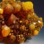 Placeholder: a man consisting of large mimetite crystal cluster