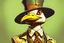 Placeholder: there is a bird wearing a hat and a coat with a tie, lofi steampunk bioshock portrait, anthro portrait, heron prestorn, dungeons and dragons style, inspired by Moebius, beautiful 3 d rendering, laughing groom, human-animal hybrid, jake parker