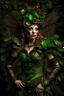 Placeholder: Forest fairy with textured leaves and floral armour