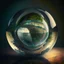 Placeholder: A glass sphere with a world inside