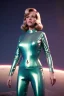 Placeholder: Ultra Realistic retro sci-fi portrait image from 1960, spaceship, sweet young Jane Fonda, tight latex suit, weapon, fighting stance, soft color, highly detailed, unreal engine 5, ray tracing, RTX, lumen lighting, ultra detail, volumetric lighting, 3d, finely drawn, high definition, high resolution.