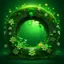 Placeholder: green portal with flowers