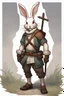 Placeholder: holy killer bunny floppy ears adventurer dnd realism art