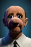 Placeholder: Waist up muppet Portrait, Vladimir Putin as muppet doll, Black suit, photo studio, blue background, unreal engine 5, concept art, art station, god lights, ray tracing, RTX, lumen lighting, ultra detail, volumetric lighting, 3d.