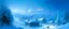 Placeholder: A blue village covered in snow blizzard painted by Ivan Aivazovsky