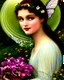 Placeholder: Fairy woman portrait, By Edward Robert Hughes