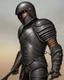 Placeholder: Steel and leather armor on a strong commander