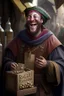 Placeholder: happy merchant medival