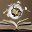 Placeholder: Floating book with magic swirling around it and lifting it into the air