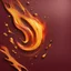 Placeholder: Hyper Realistic Glowing-Golden-Groovy-Paint-Patches on Maroon-&-Orange-background with fire-embers on it