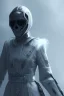 Placeholder: All Black AnnaSophia Robb soldier, ghost, wearing high tech mask, white smoke, dark, rage, sorrow, high definition, ultra 8 k, volumetric lighting, blue fire, fog