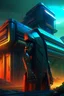 Placeholder: cyberpunk retro futuristic bunkers far away