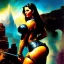 Placeholder: portrait oil on canvas,beautiful booty busty Female Warrior, minimal armor,comic book cover, mystical colors,insanely detailed,realistic,intrincate detail, 16k resolution, masterpiece,Frank Frazetta,Alex Horley, Simon Bisley,ARTHUR ADAMS