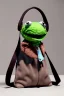 Placeholder: Fashion bag made with muppet fabric, Sesame Street style, fashion photo studio, unreal engine 5, god lights, ray tracing, RTX, lumen lighting, ultra detail, volumetric lighting, 3d.