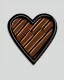 Placeholder: simple illustration of a sweethearts candy on a white background. Black outline.