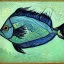 Placeholder: Portrait of a fish by Van Gogh