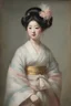 Placeholder: an absolutely gorgeous Japanese prostitute, oil painting by Gilbert Stuart