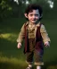 Placeholder: Frodo baggins toddler, full body, dramatic lighting, hyper realistic