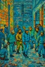 Placeholder: Van Gogh the prisoners painting style