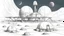 Placeholder: sketch drawing of tranquility base colony on the moon, sci fi futristic dome structure with oxygen tank and farms. moon base.