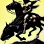 Placeholder: Death Dealer ride a horse by Frank Frazetta style