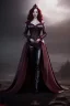 Placeholder: christina hendricks as evil queen in burgundy leather gown , angry, stern look, volumetric lighting, particales,highly detailed,cinematic, deep colours,8