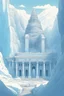 Placeholder: An ancient city trapped in an eternal glacier. The necropolis seems frozen in time. Fine line draw