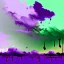 Placeholder: a texture of a beautiful clear sky violently exploding and raining dirty grey hues of purple, green, and brown that partially muddy the sky and make it ugly, surreal, dreamlike