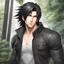 Placeholder: anime style, (male:1.2), ( long spiked black hair:1.3), realistic, (upper_body:1.1), (muscular:1.7), depth_of_field,(detailed face:1.3), (masterpiece:1.2), (best quality:1.2), (symetrical:1.2), (detailed eyes:2.0), (golden eyes:1.5), (glowing flames on background:1.2), (full body shot:1.2), (sharp focus:1.2)