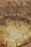 Placeholder: fantasy medieval fighting arena from above