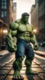 Placeholder: hulk, moody beautiful lighting, best quality, full body portrait, true portrait, complex details, depth of field, fujifilm xt3, outdoor, beautiful lighting, raw image, 8k uhd, film grain, unreal engine 5, ray tracing. Tracks