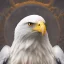 Placeholder: portrait of an eagle, feathers, extremely sharp detail, finely tuned detail, ultra high definition, 8k, unreal engine 5, ultra sharp focus, winter ambiance, snowy mountains