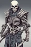 Placeholder: skeleton warrior, anime style
