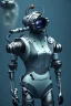 Placeholder: diver like a cyborg,with gun,detail,textures,cinematic