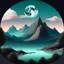 Placeholder: Mountain, moon, landscape, tree's and water