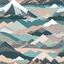 Placeholder: Intricate patterns on a mountains landscape, sinister scribbles, pastel colors