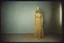 Placeholder: Actress Carroll baker , without a face, , hippie girl, gold body, in a liminal empty room, old autochrome