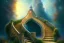 Placeholder: long stairway up to heaven, atmospheric, mystical, beautiful colours, romanticism, fantasy, Neo-Impressionism, fine art